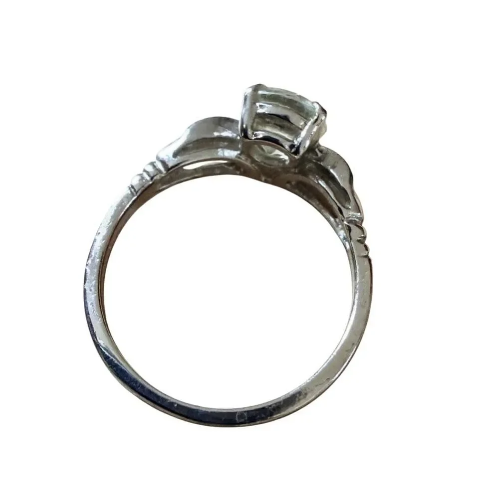 LIND Clear Rhinestone Solitaire Ring